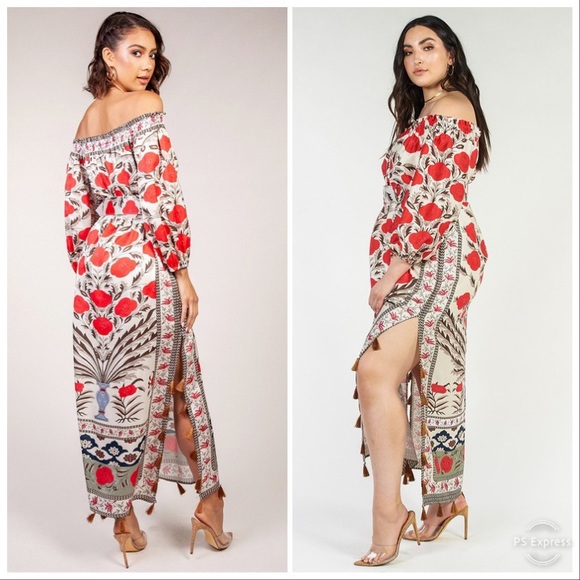 Bohemian Rose Print Maxi in All Sizes - Picture 5 of 8